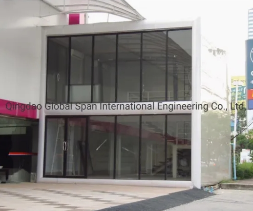 Imitation Wood Grain Double Storey Dormitory Modular Prefabricated Houses Prefab Home Container House