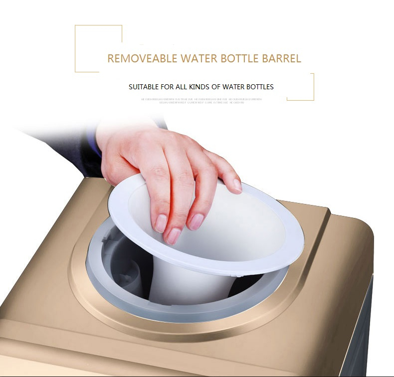 Напольный диспенсер для воды с золотым стеклом