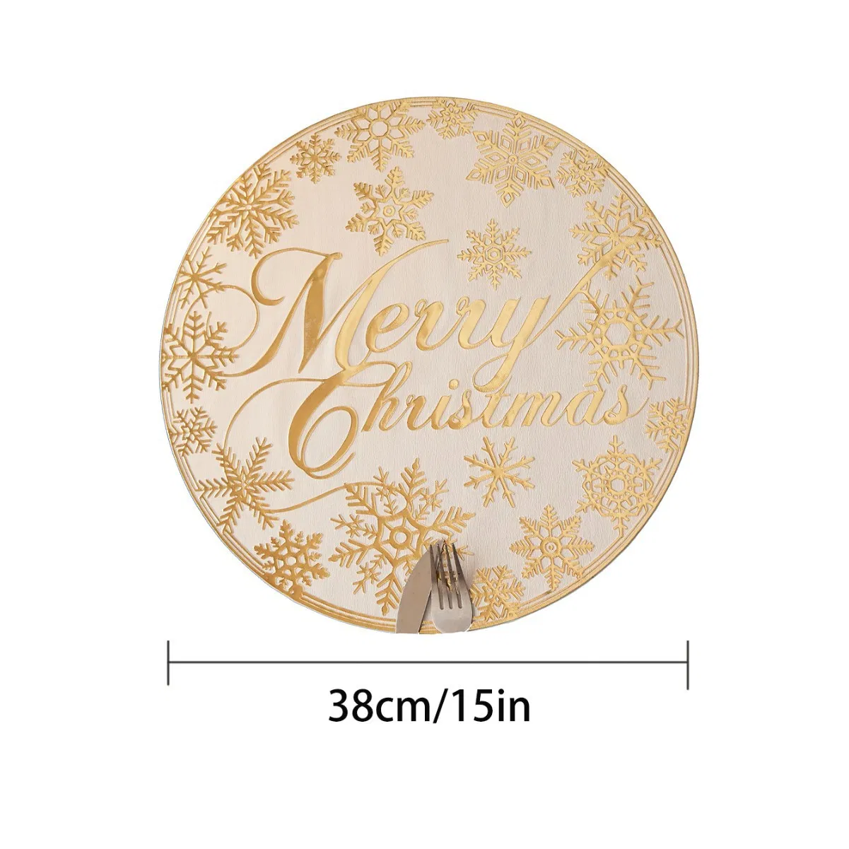 Heat-Resistant Sublimation Round Placemats for Home with Waterproof Coating