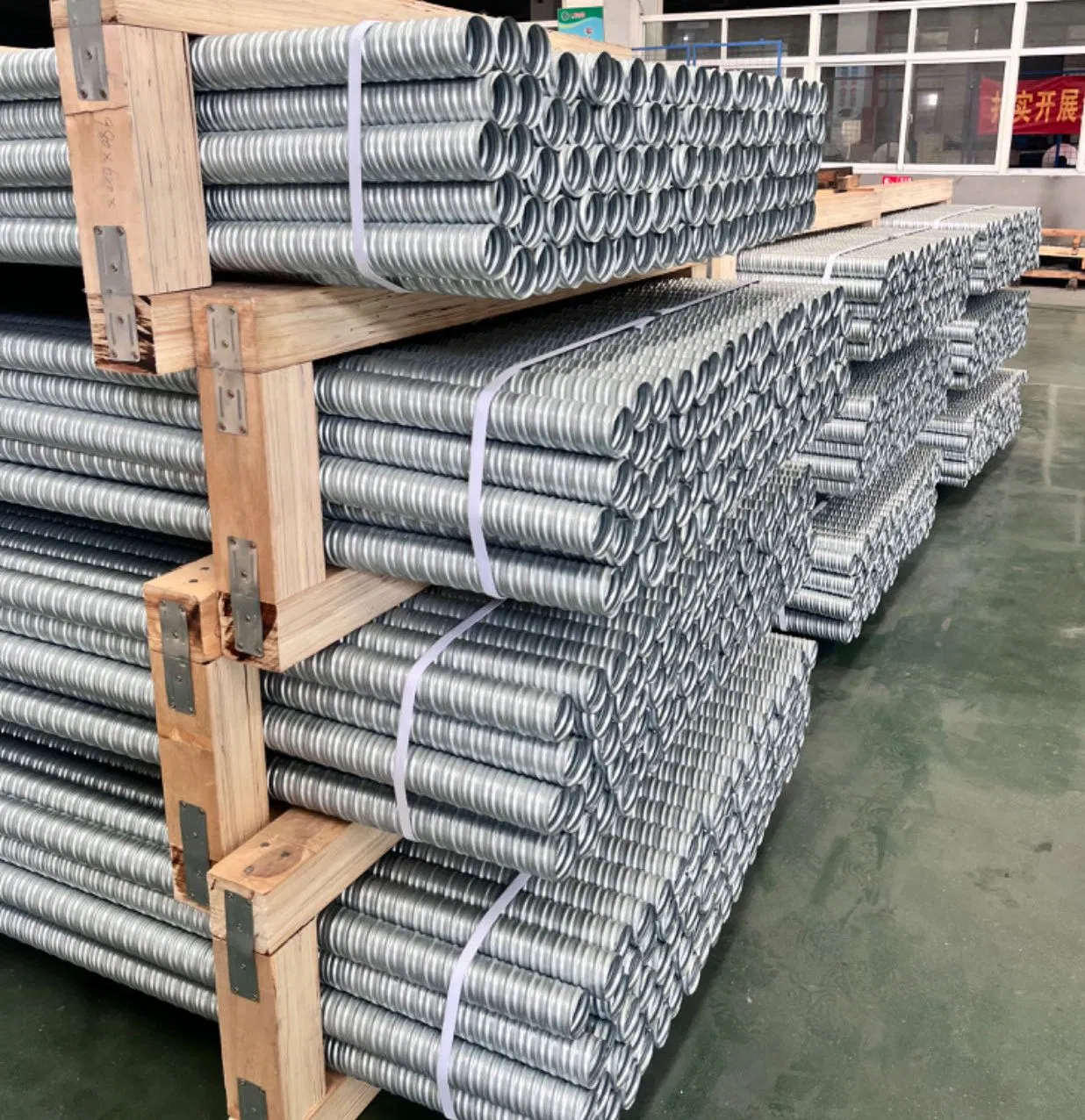Post Tension Round Metal Material Galvanized Corrugated Duct