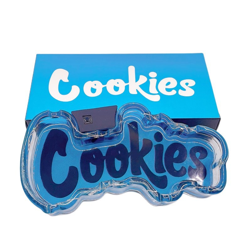 New Cookies LED Special-Shaped Luminous Light Innovative Gift Resin Smoking Ashtray