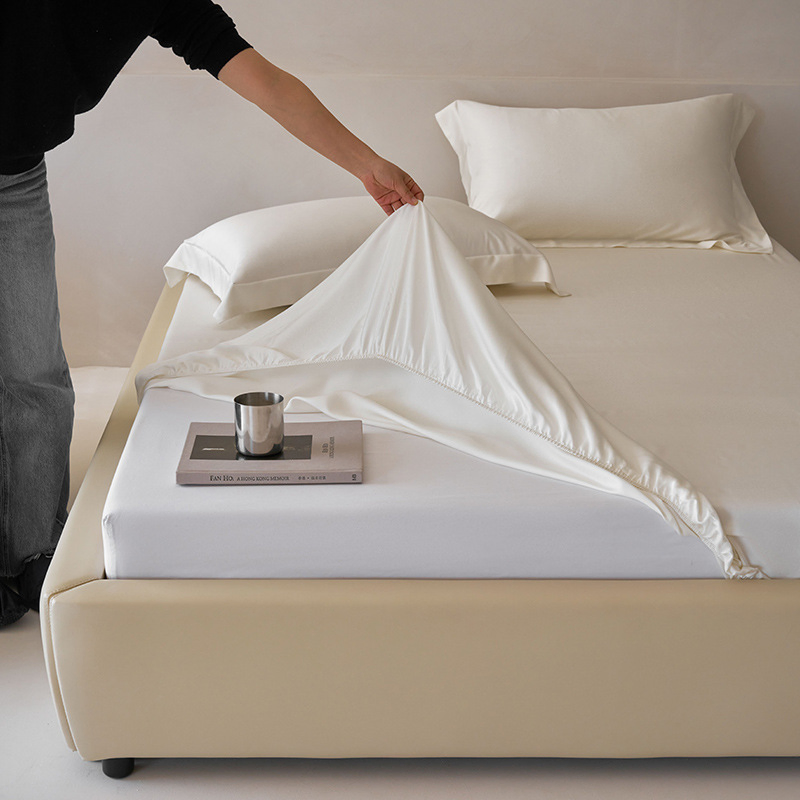 Luxury Cool Max 0.26 100s 100% Tencel Mattress Protector Cover Fitted Sheet