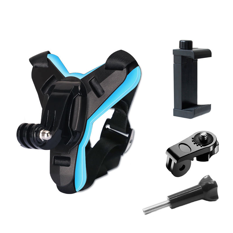 Helmet Chin Strap Holder Set for Gopro Accessories Set Sport Skiing Outdoor Use