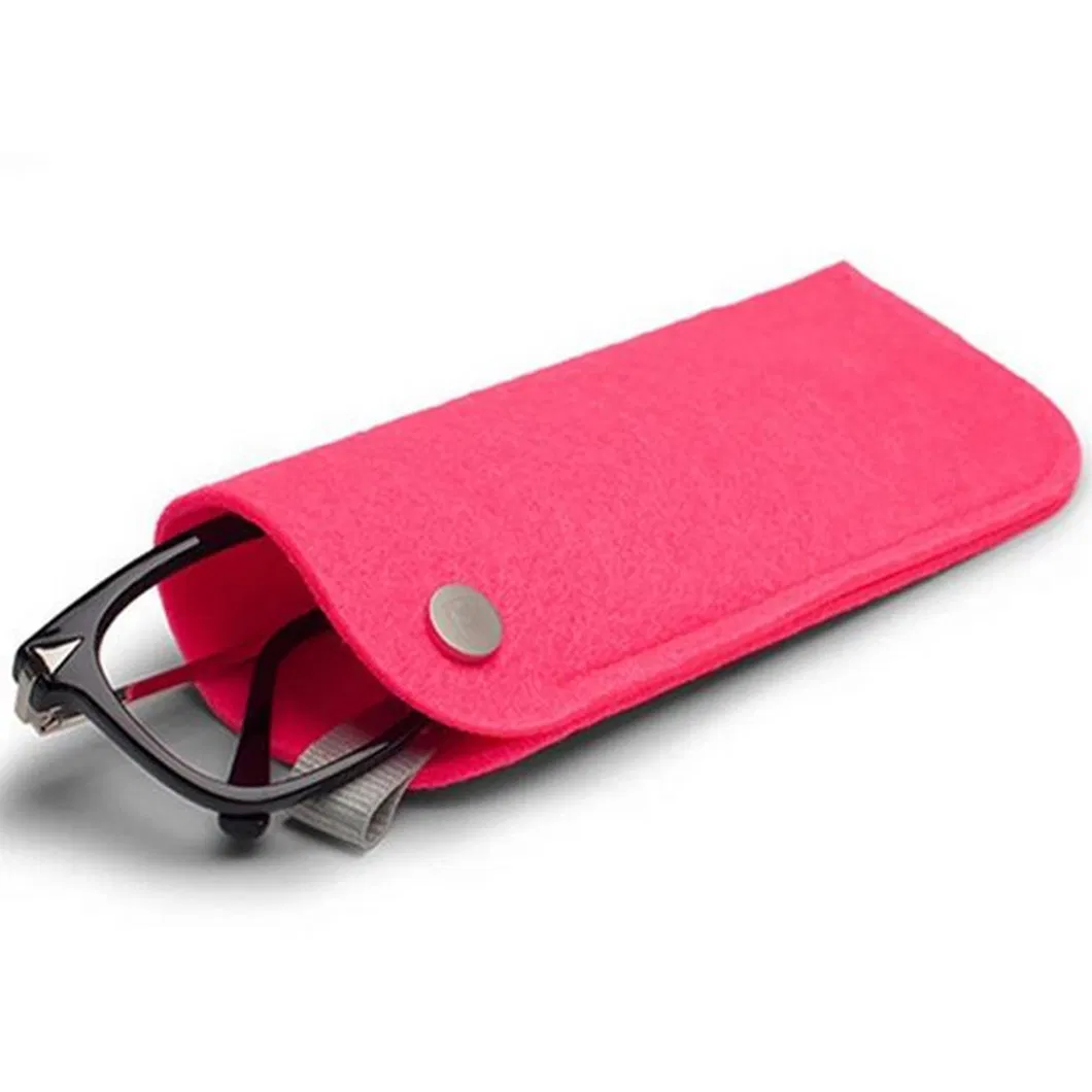 Eyeglasses Bag Original Design Portable Soft Felt Slip in Pouch Case for Sunglasses