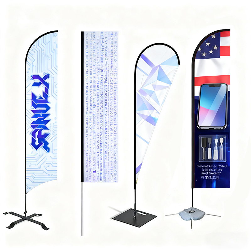 Custom 7-Foot Beach Feather Flag Activities and Promotions