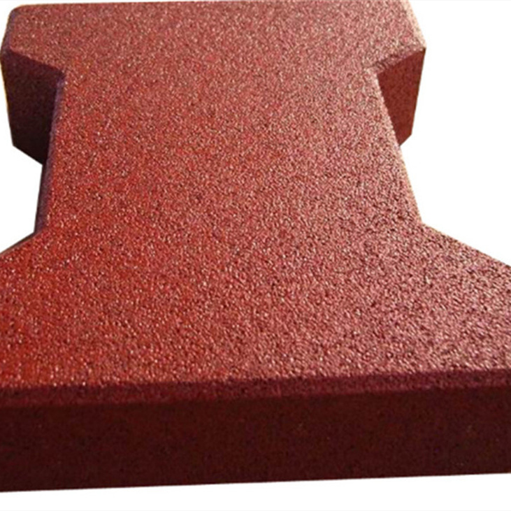 Safety Dogbone Rubber Paver Tile 43mm