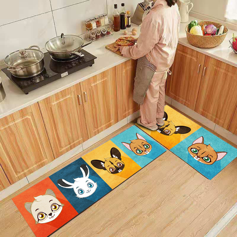Anti Slip Absorpt Water Kitchen Room Carpet Cartoon Floor Mat