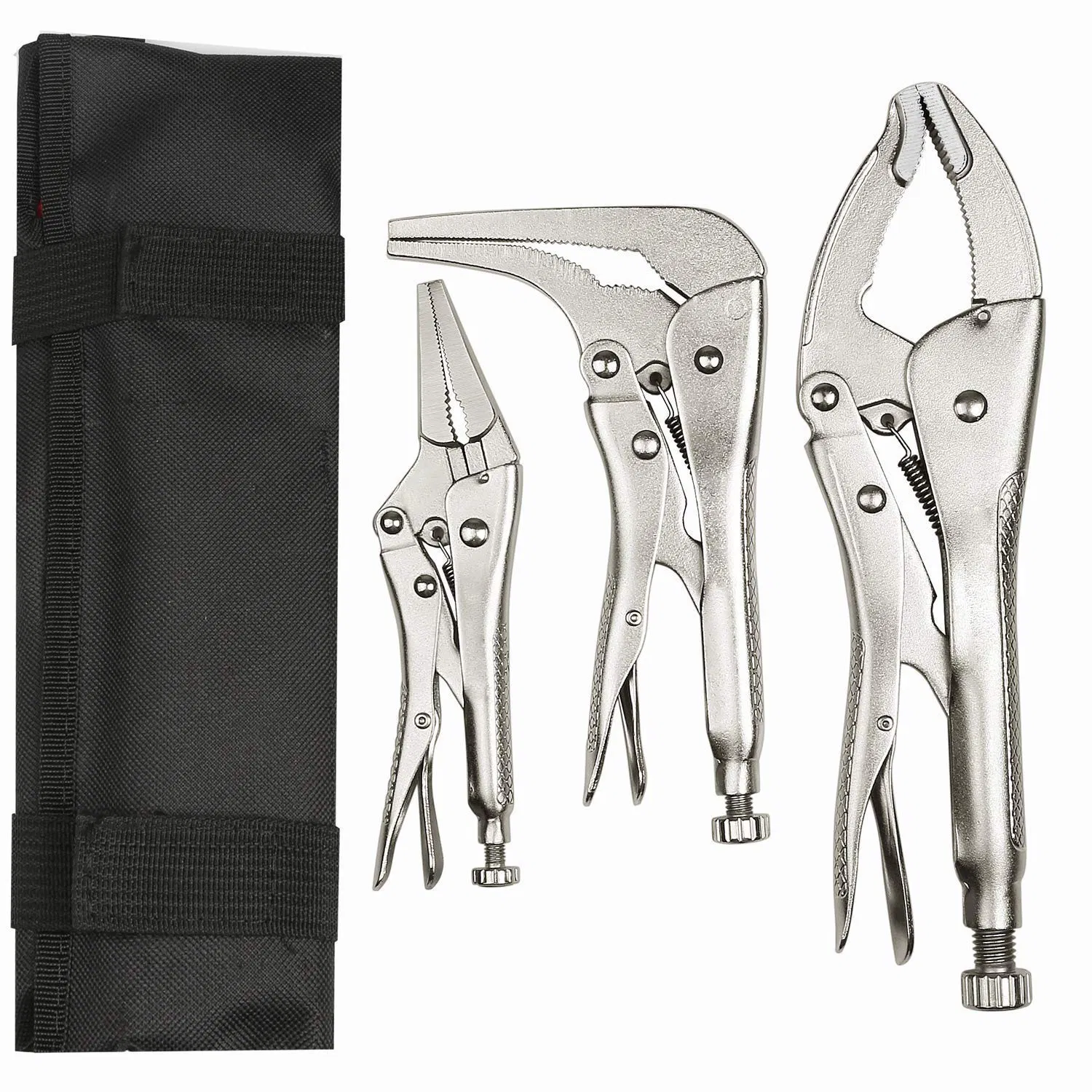 3 Piece Locking Pliers Set Hand Tool Pliers