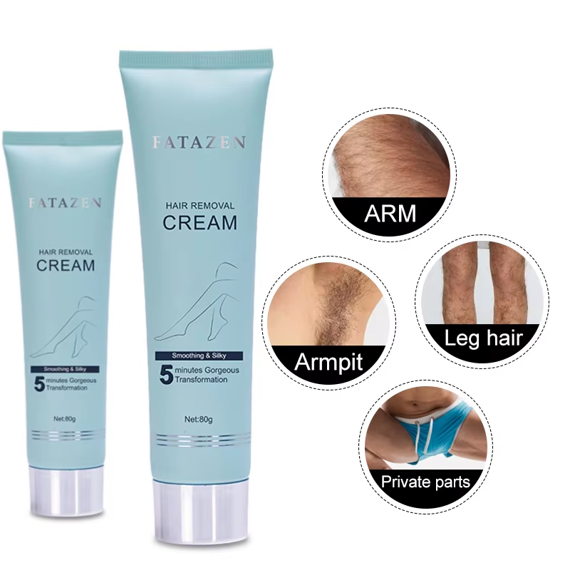Private Label 5 Mins Efficiency Natural Organic Herbal Full Body Painless Depilatory Cream Gentle Soothing Hair Removal Cream
