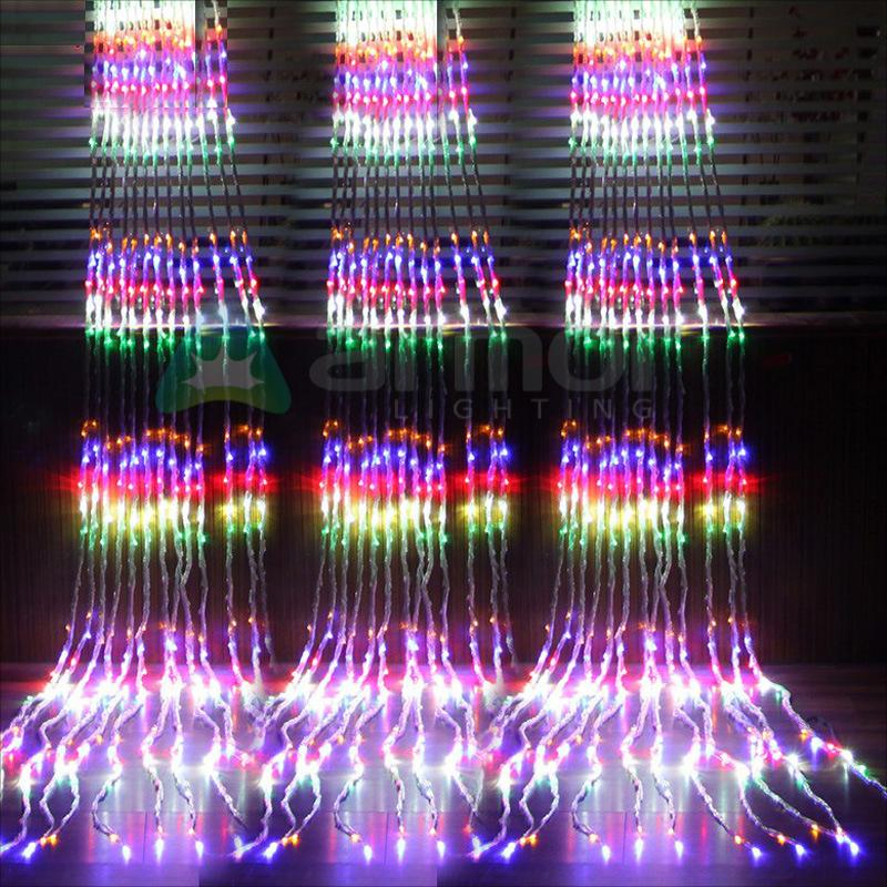 Dripping Waterfall Lights Lighting Waterproof Light String Flowing Water Decorative Lights