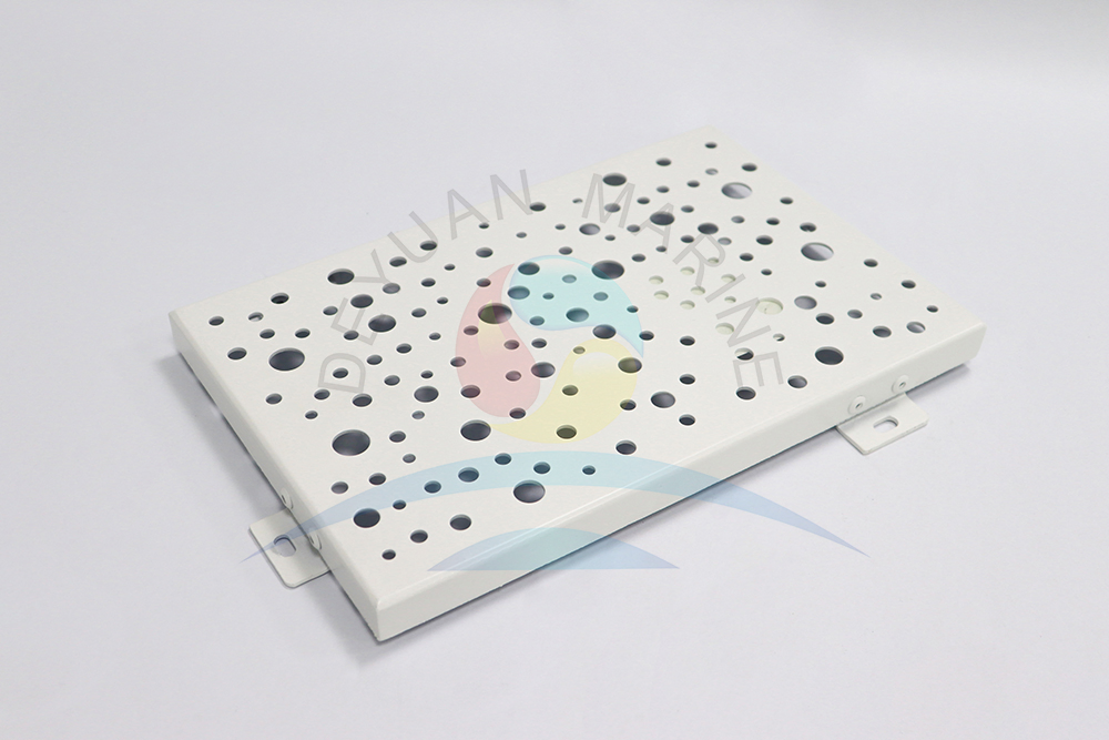 Алюминиевая фасадная панель с каменным узором