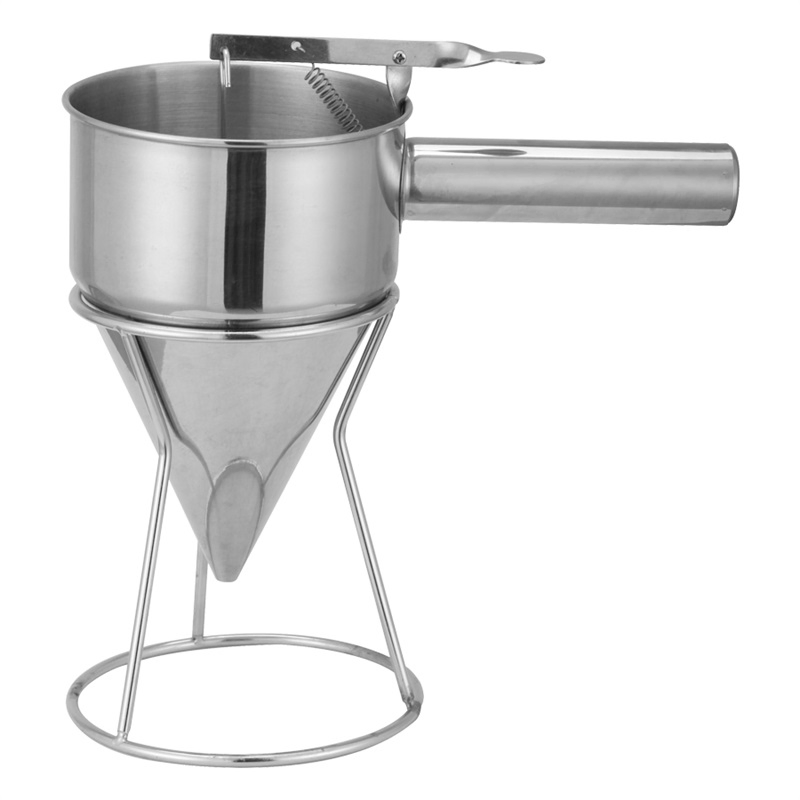Hot Sale Commercial Stainless Steel Dripping Decoration Confectionery Funnel with Ergonomic Handle