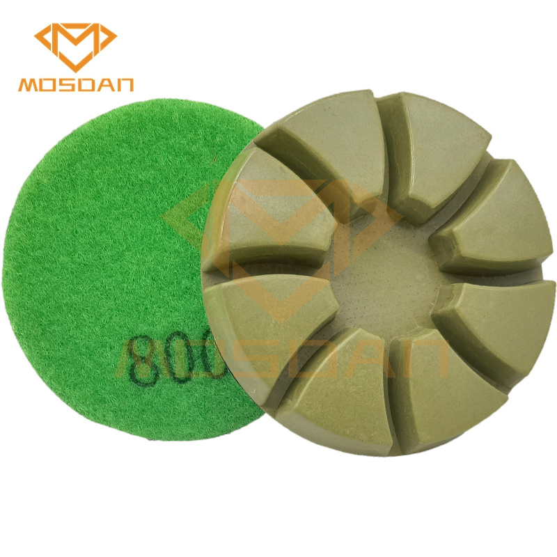 3 Inch Aqua Resin Bond Diamond Concrete Polishing Pads