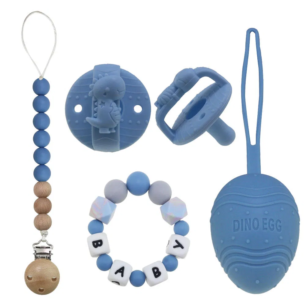 Baby Silicone Soother Clip Pacifier with Cover Nipple Pacifier Dummy Holder Case