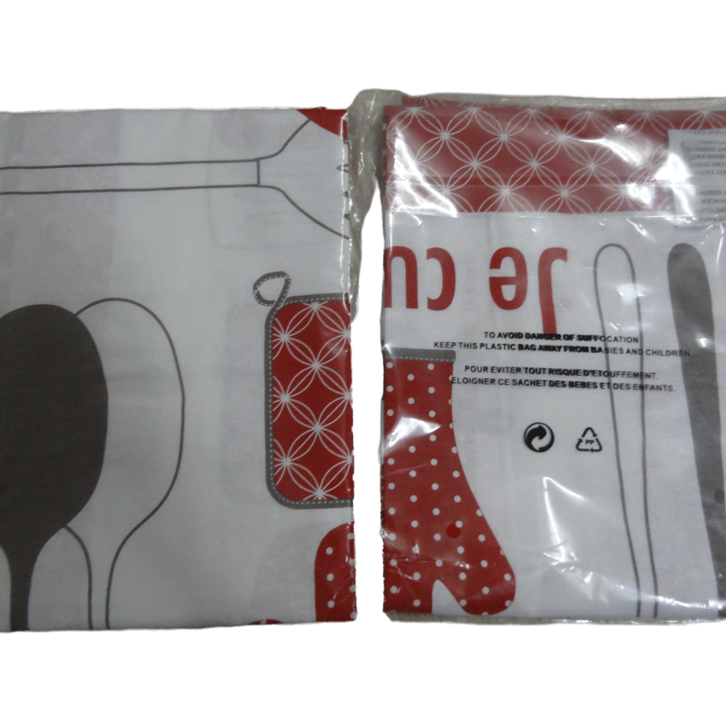 2025 Factory Custom Quick-Drying Promotional 100% Cotton Cheap Kitchen Cleaning Printed Printing Plain Tea Towel Dish Towel with Printing Fork and Spoon