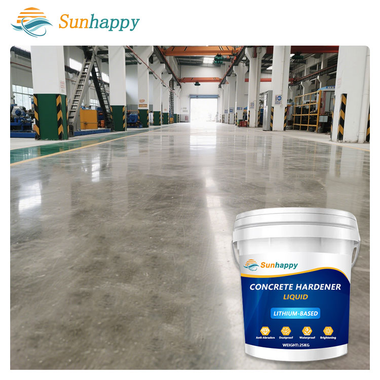 Durable Beautiful Waterproof Concrete Cement Floor Surfaces Curing Agent Liquid Solvent-Free Concrete Floor Hardener