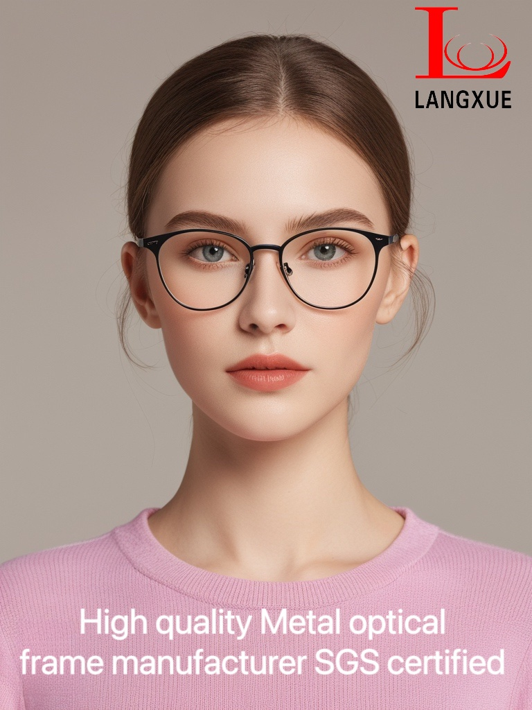 Wholesale Unisex Titanium Eyeglasses Square Prescription Optical Frames Blue Black Gold Retro Pilot Style Myopia Reading Glasses