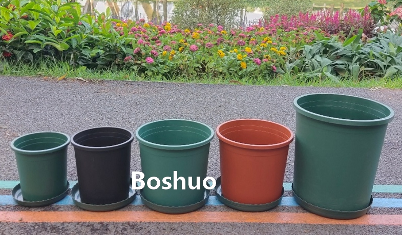 1 2 3 5 7 10 15 20 Gallon 3L 7L 10L 15L 20L 35L Black Round Plastic Fabric Nursery Plant Flower Planting Garden Tree Flowerpot Seedling Root Drainage Potato Pot