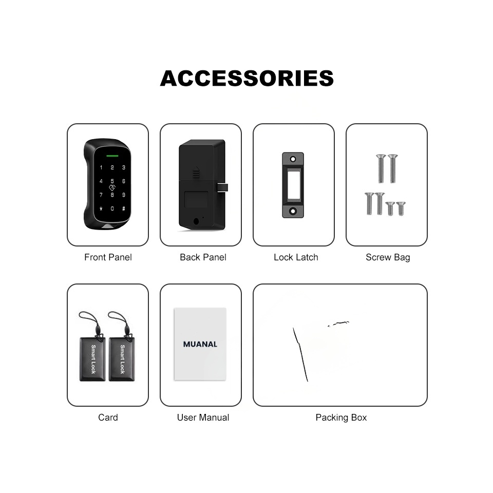 APP Code RFID Card Smart Drawer Lock for Hotel Gym Office