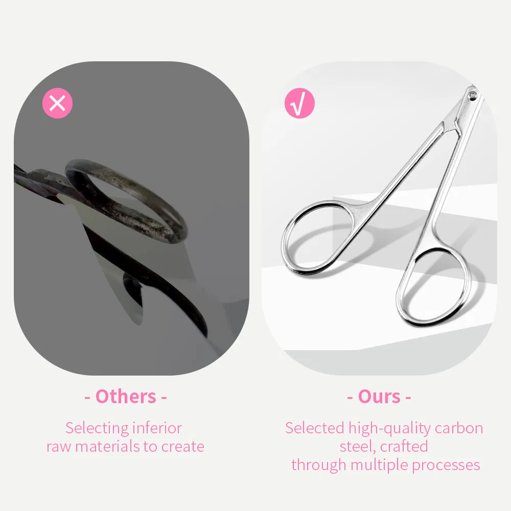 Professional Pet Makeup Lashes Nail Scissors Eyebrow Eyelash Barber Nose Hair Beard Trimmer