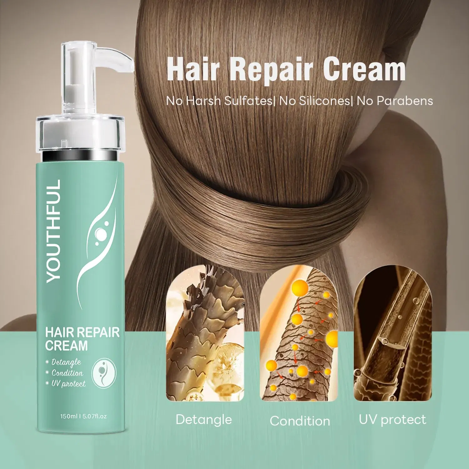 Protein Repair Smoothing Keratin Professional Hair Conditioner
