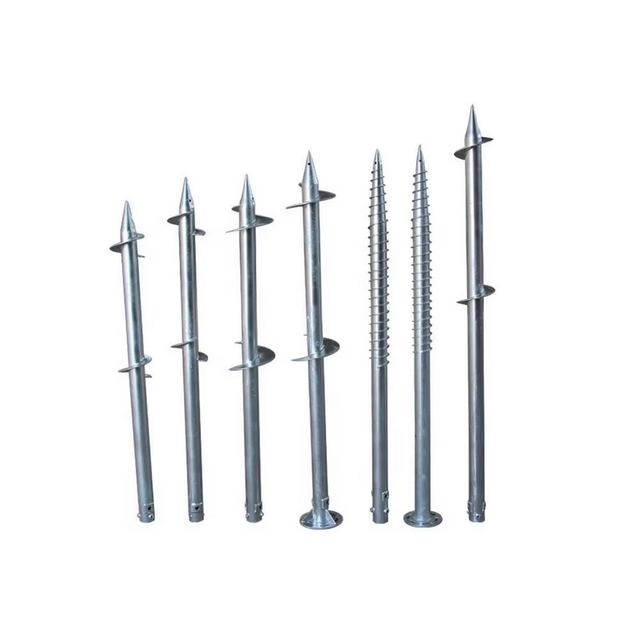 Carbon Steel Q235 Solar Mounting System Foundation Galvanized Anchor Pile Ground Screw