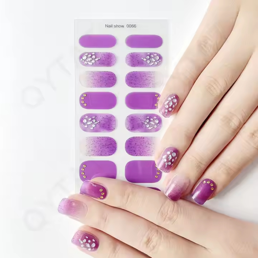 Colorful Christmas Nails Art Decals Cartoon Claus Snowman Elk Watermark Nail Stickers