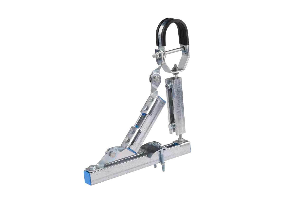 Durable Anti-Seismic Support System with Heavy-Duty Steel Bracket Design for Indoor and Outdoor Ceiling Construction
