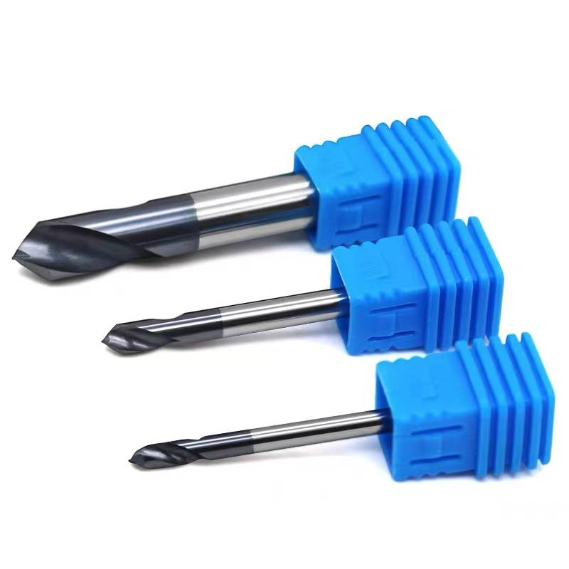 Wyk Carbide Drill Router Bit End Mill 90 Degree Centering Drill CNC Carbide Drills for Stainless Steel Solid Carbide Custom Step Drills