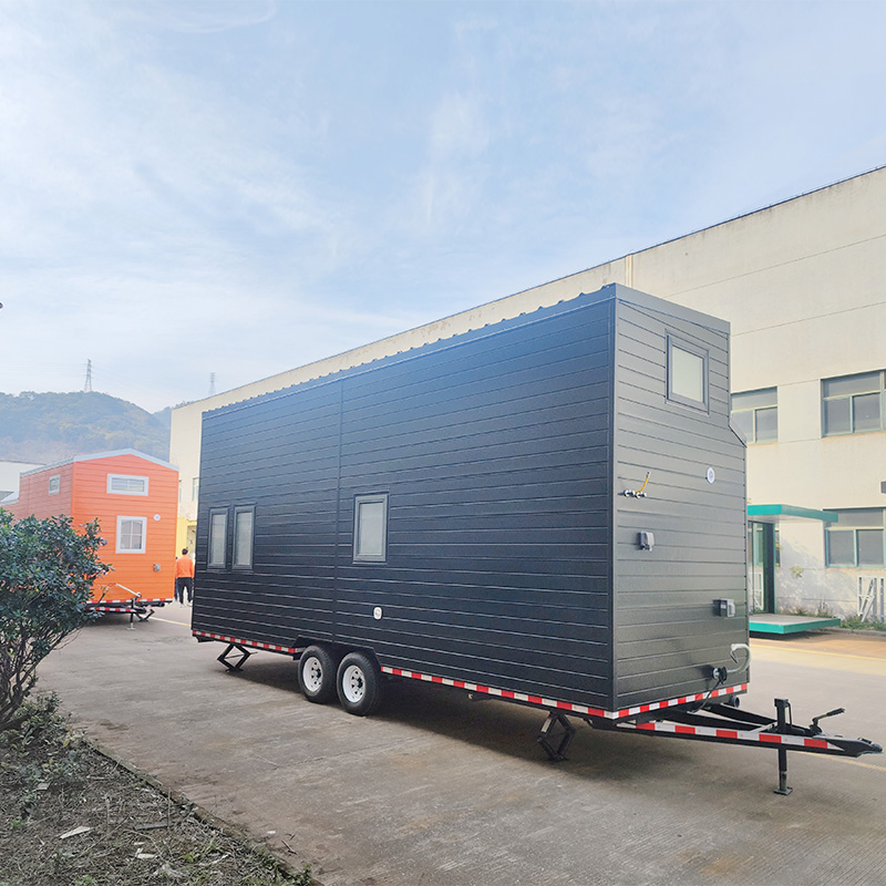 Exclusive Light Steel Structure Modern Prefab Tiny House on Wheels - Ready for Shipping Carava