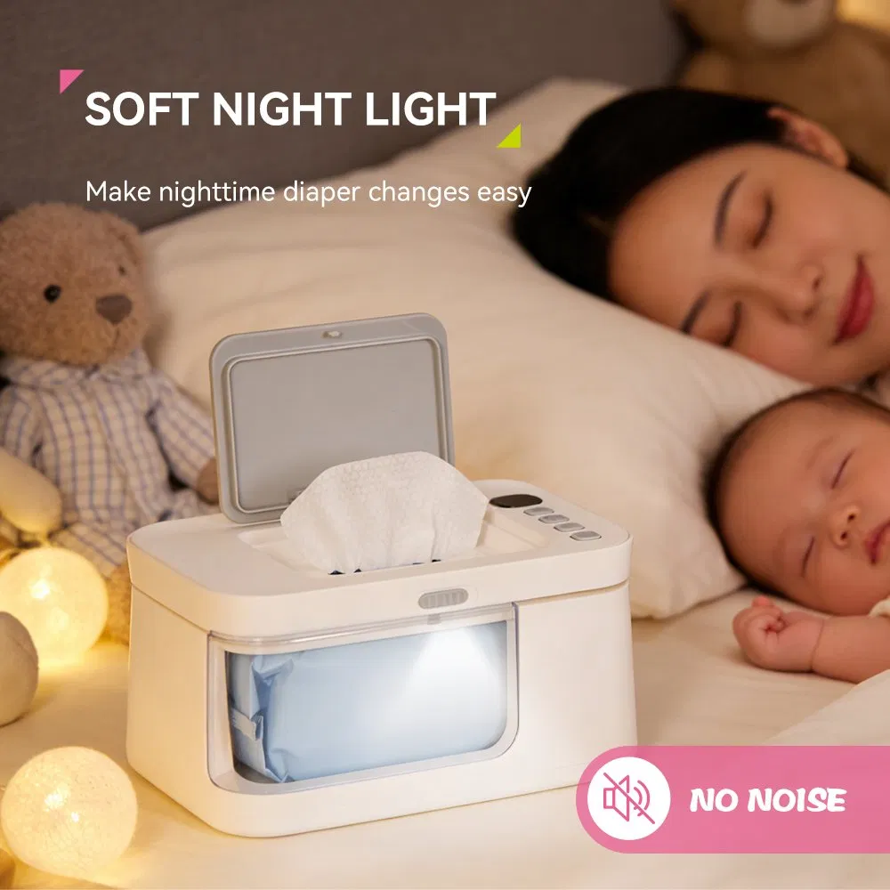 Kids' Electric Hand Wipe Dispensers ABS and PP Wet Towel Warmer Diaper