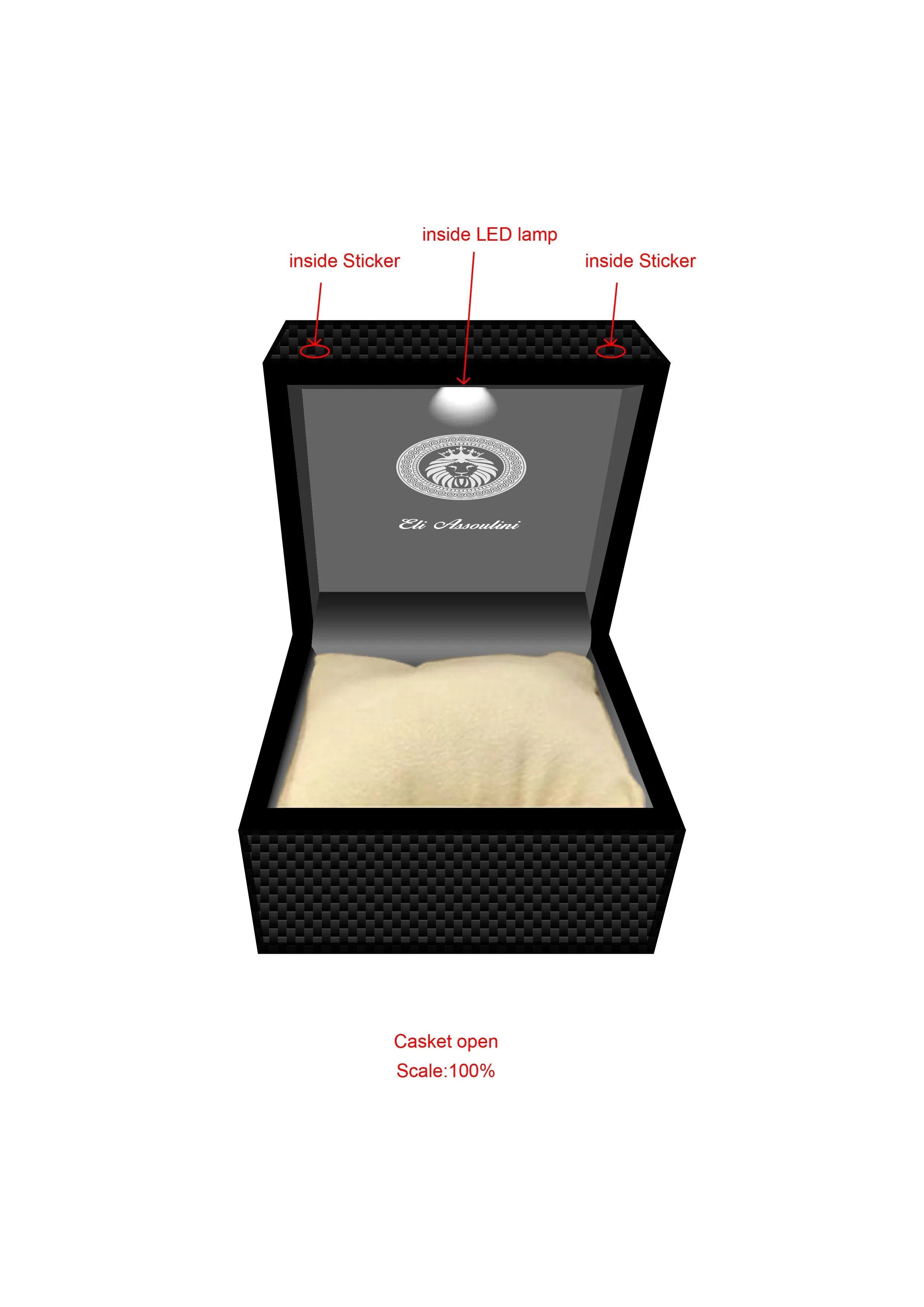 Wooden Watches Boxes Fashion Watch Package with LED Light