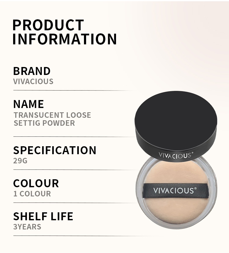 Cosmetics Lightweight Transparent Absorb Oil But Not Water Loose Powder