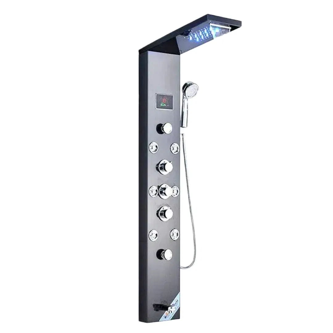 Popular Bathroom Rainfall Shower Panel with Waterfall and Smart Features