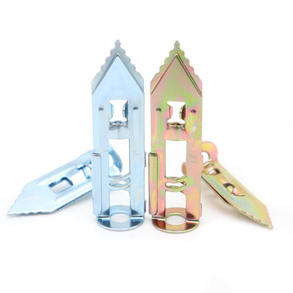 Plasterboard Anchor with Screws Home Self Drilling Hammer in Drywall Anchor Kit for Sheetrock Screw Holes Nail Hand Plad