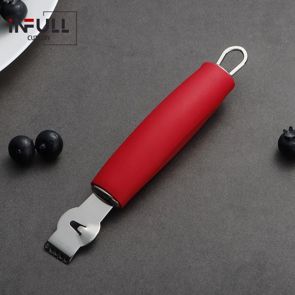 Lemon Grater with Red Rubber Plastic Handle Rust-Proof Metal Stainless Steel Kitchen Gadget