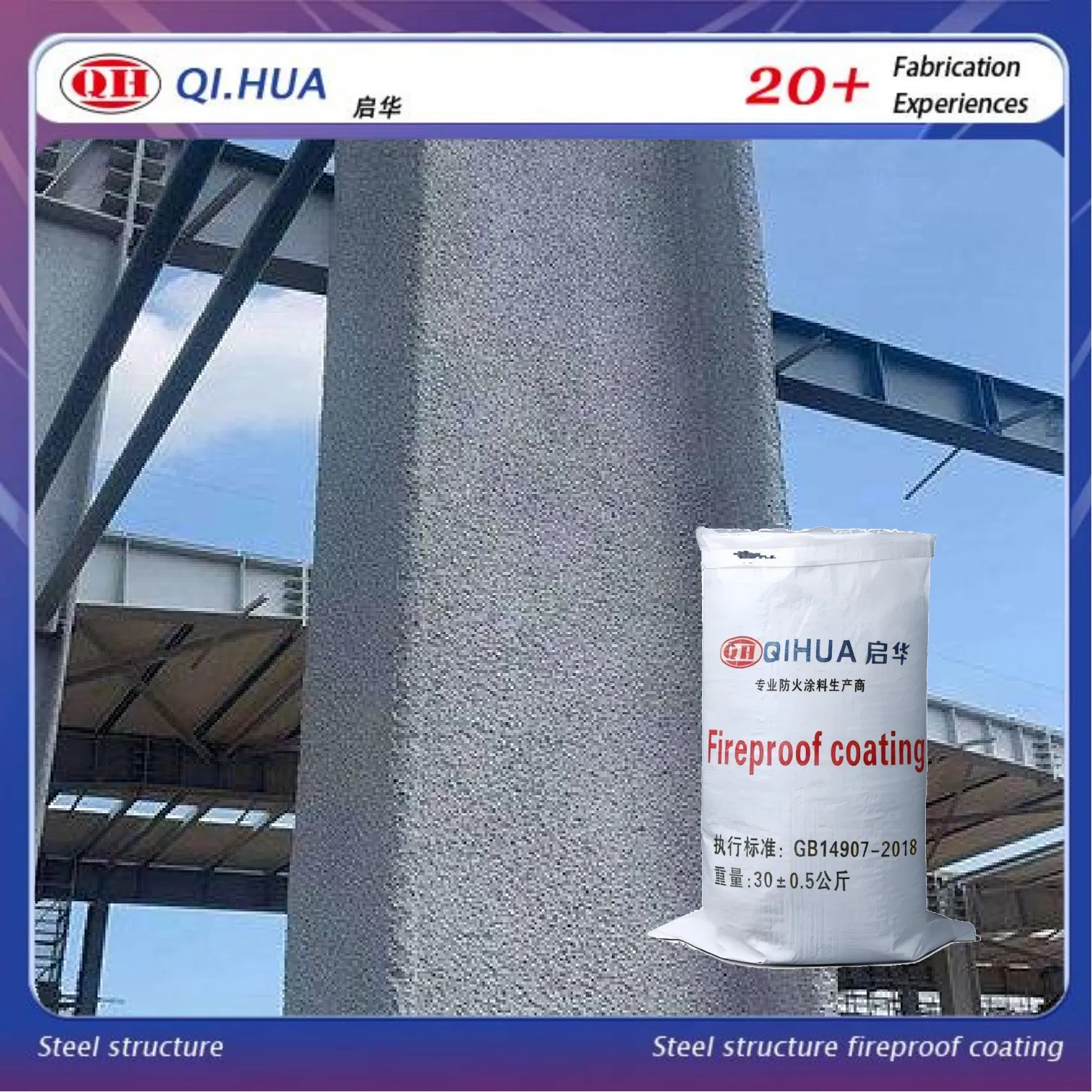 Effective Non-Intumescent Fireproof Resistant Coating for Steel Beams and Frameworks