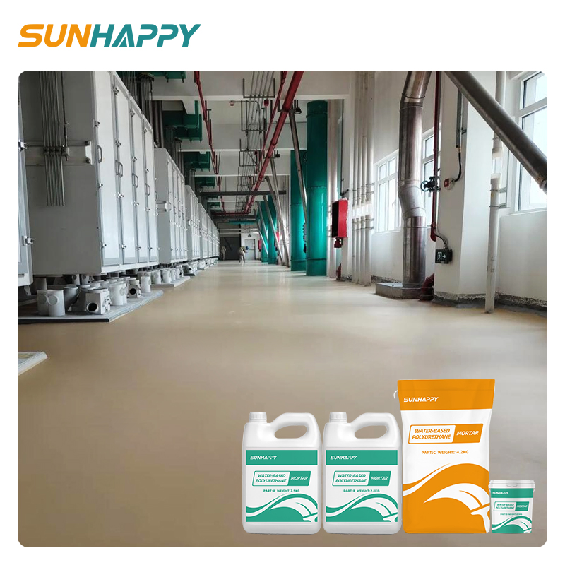 Ultra-Wear-Resistant PU Mortar Flooring Paint for Factory Workshop Warehouse Water-Based Polyurethane Mortar