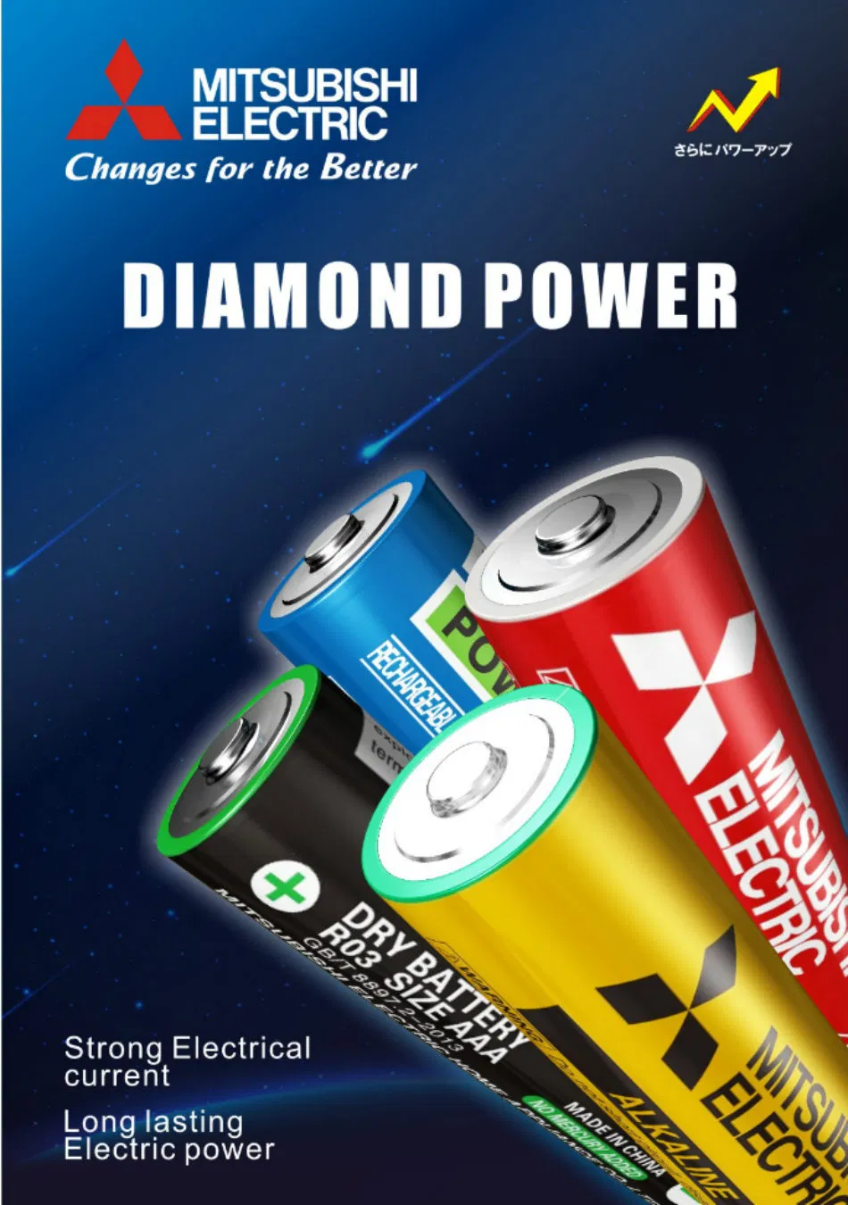 Mitsubishi AAA Alkaline Dry Battery Lr03 Remote Control Battery