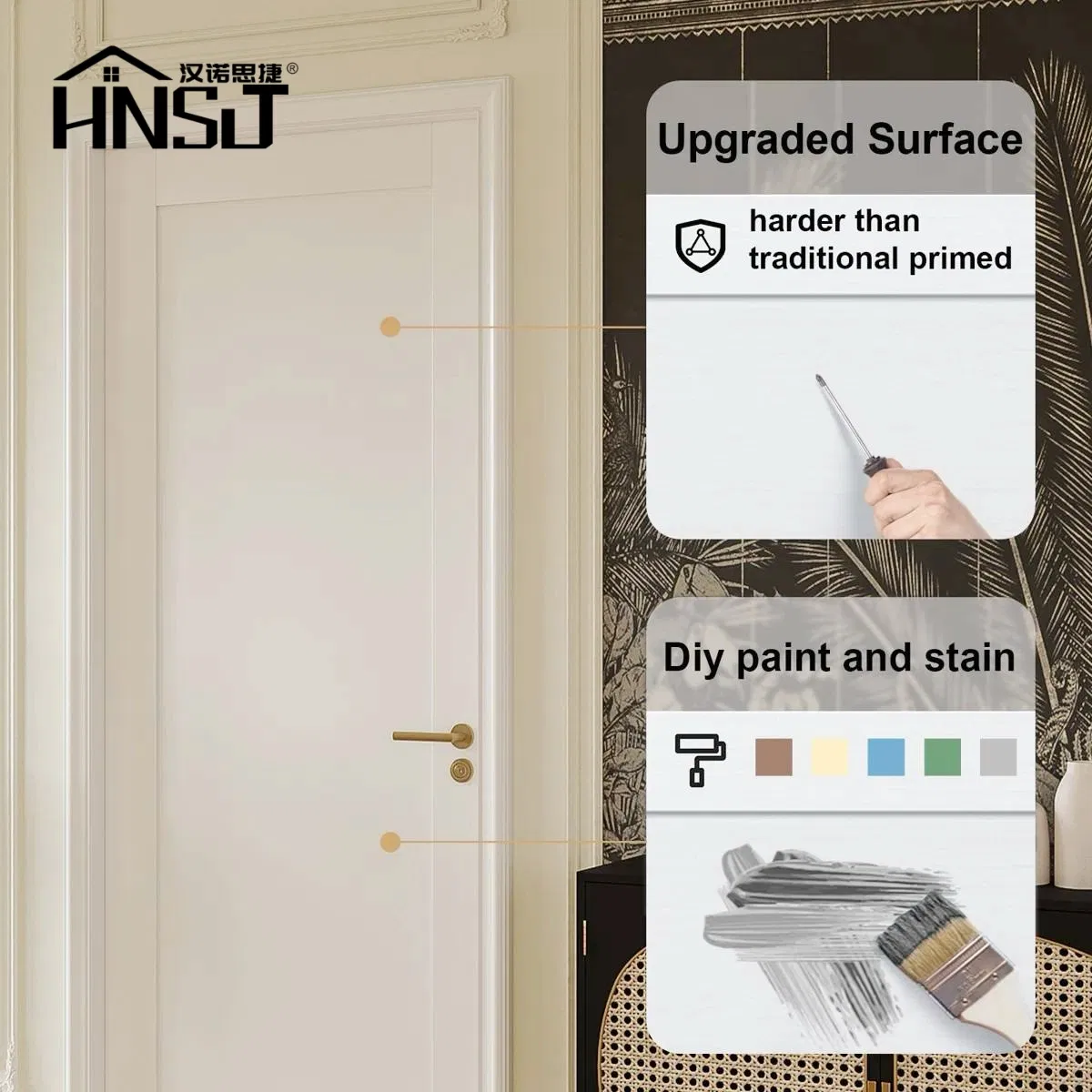 Wholesale Solid Wood Door Interior Wooden WPC Room Composite Entrance House Exterior Main Hoterl Design Security Room PVC Pivot Clad Aluminium Door