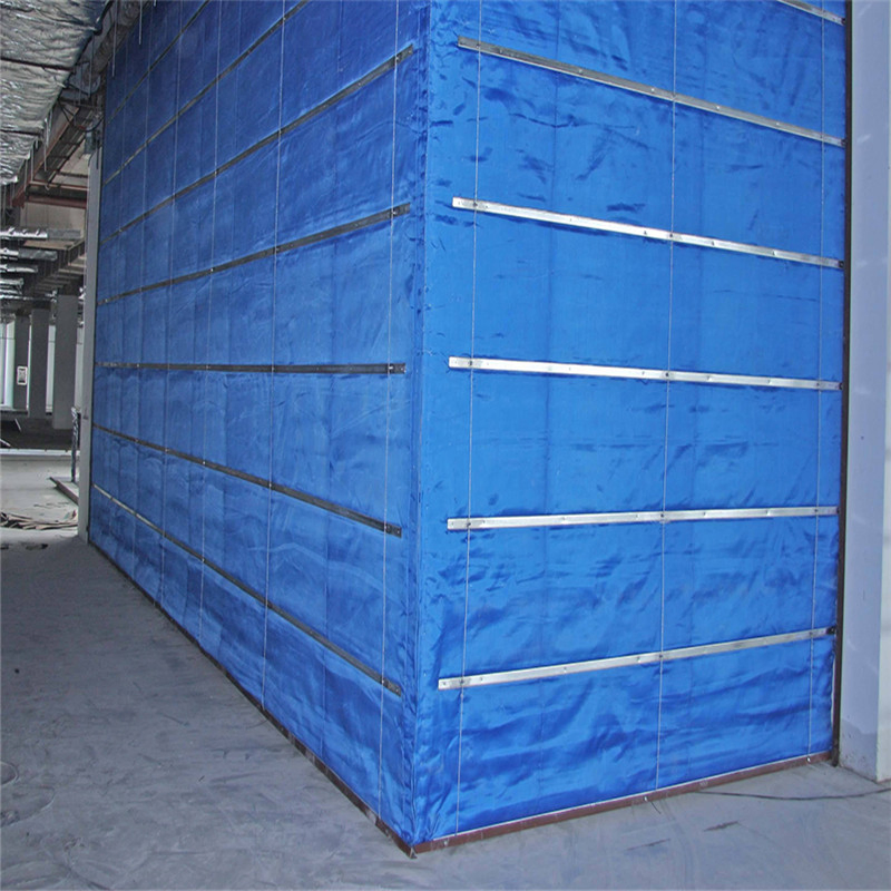 Fire Resistance Super Inorganic Fabric Folding Fireproof Rolling Shutter Door
