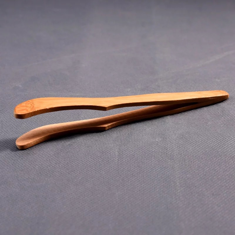 Wholesale Environmentally Friendly Reusable Varnish Small Wooden Bamboo Salad Tongs