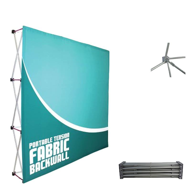 Portable Exhibit Event Booth Pop up Backdrop Banner Display Stand