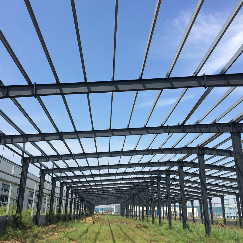 Large Span/Multi Story Galvanized or Painted Fireproof Prefabricated Portal Frame Light Steel Structure Industrial Commercial Prefab Metal Factory Building