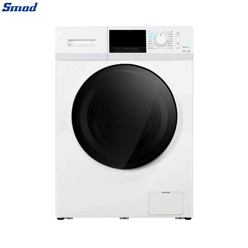 8kg Automatic Single Tub Freestanding Front Loading Washer and Dryer