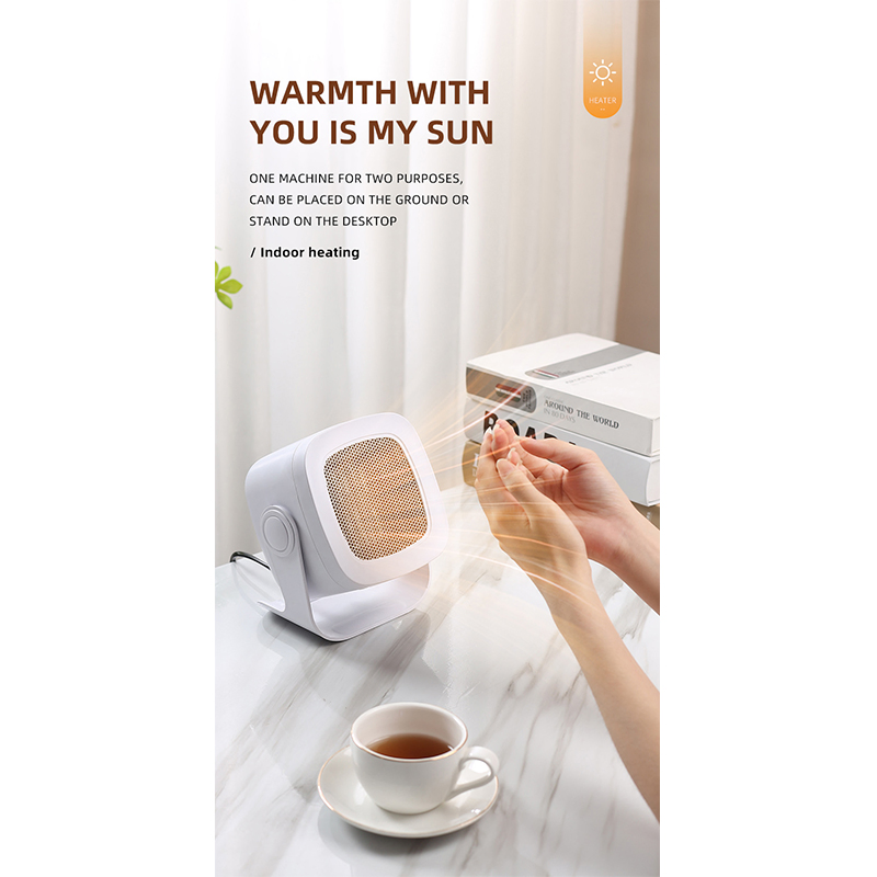 Fast Heating and Low Pitch Mini Electric Heater Fan