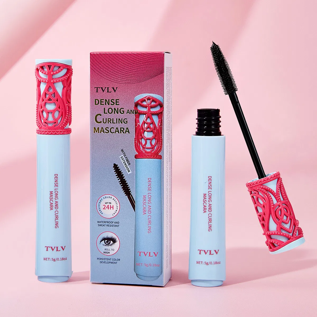 Ultimate Long-Lasting Curly Mascara - Water-Resistant Fiber Formula