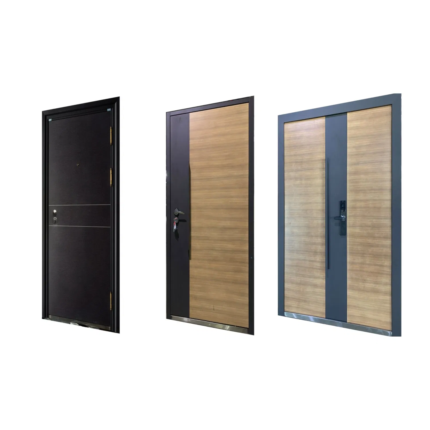Six Panel Design Wooden MDF PVC Room Office Interior Wood Door