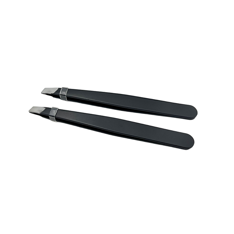 Customized High Precision Portable Stainless Steel Light Slanted Eyebrow Tweezer