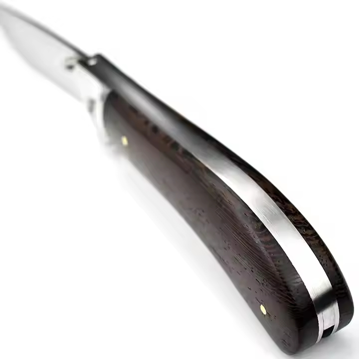 Wood Handle Pocket Knife 9cr18steel High Hardness Sharp Tactical Knife Folding Blade